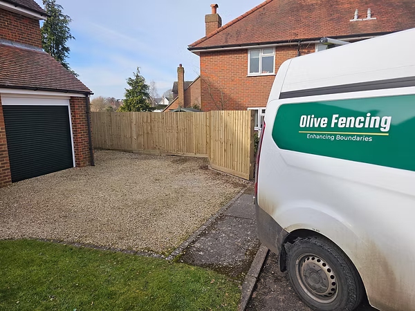 New closeboard fence installation in Aylesbury